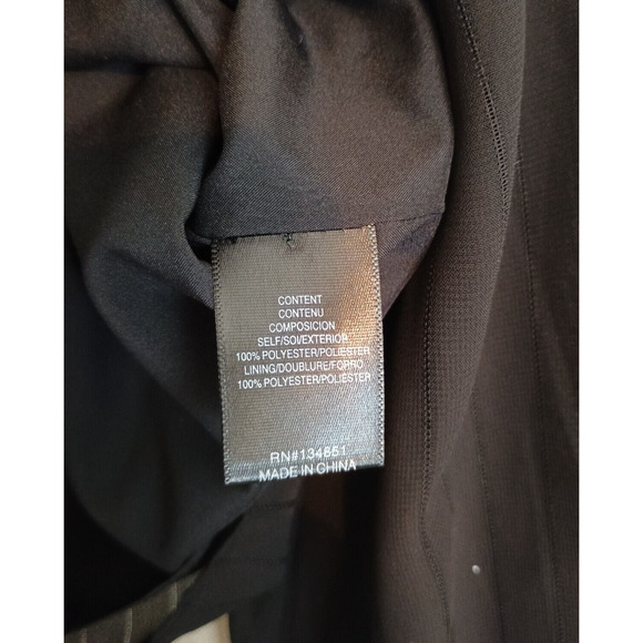 Wayf Blouse Women Small Black Chiffon Whimsy Goth Witchcore Tie Front Cropped - Picture 10 of 12